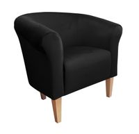 Fotel Milo nogi 20cm buk czarny MG19