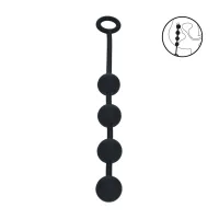 levelz kule silikonowe średnie 30mm czarny anatomiczny model