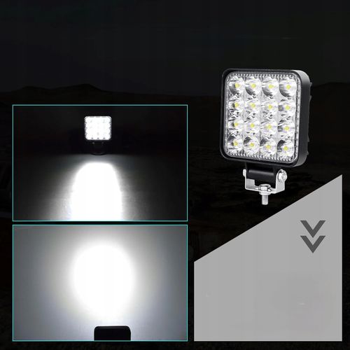 Lampa Robocza Led 48W Halogen Szperacz 12V 24V 16Led Wysoko Wydajny 4X na Arena.pl