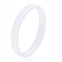 Pierścionek Ceramiczny Obrączka 3mm biały 7/17,3mm