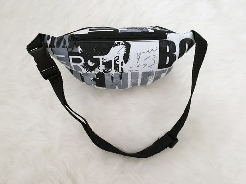 NERKA saszetka biodrówka polska napisy N036 biała na Arena.pl