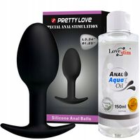 WIBRUJĄCY KOREK ANALNY Kulki Gejszy 8,4 cm Elastyczne Dla Kobiet i Mężczyzn