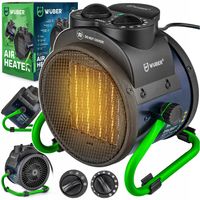 NAGRZEWNICA ELEKTRYCZNA 2000W TERMOWENTYLATOR OGRZEWACZ WENTYLATOR