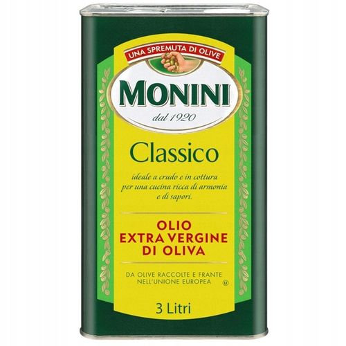 MONINI Oliwa z oliwek Extra Vergine Classico 3l na Arena.pl