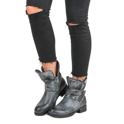 Niebieskie Botki Workery r.39 na Arena.pl