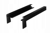 BOCZKI ALU DO PARAPETÓW PROSTYCH CZARNE 27,5cm