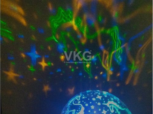 DYNAMICZNY PROJEKTOR GWIAZD LAMPKA NOCNA DO USYPIANIA na Arena.pl
