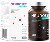 Norsa Pharma NEUROSET B-Complex | B - kompleks | układ nerwowy | 45 kaps.