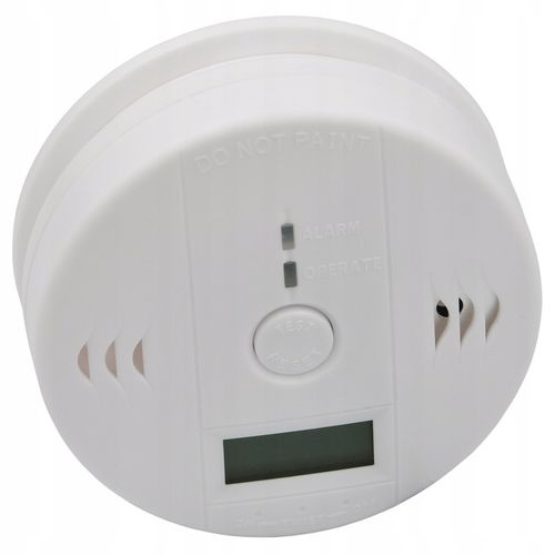 CZUJNIK CZADU TLENKU WĘGLA CO DETEKTOR WYKRYWACZ Z ALARMEM LCD CZUŁY na Arena.pl