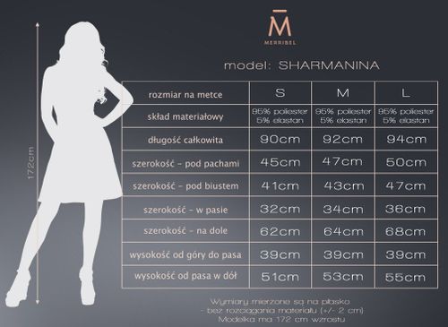 Sukienka Sharmanina D74 rozmiar - M MULTI na Arena.pl