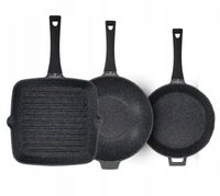 Zestaw patelni 3 el. Black Stone