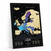 Mapa zdrapka "Travel Map™ Black Europe" | 1DEA.me