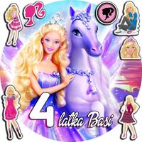 OPŁATEK NA TORT 30CM - LALECZKA LALKA + IMIĘ + GRATIS! 24CM 26CM