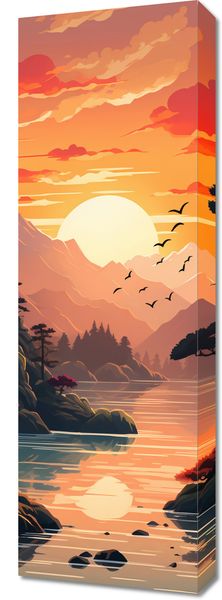 Obraz 30x90cm Złoty Zachód zdjęcie 1