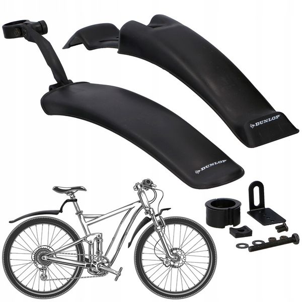 2x BŁOTNIK ROWEROWY PRZÓD + TYŁ MTB 24 - 26" zdjęcie 2