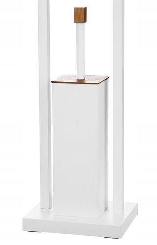 STOJAK NA PAPIER TOALETOWY + SZCZOTKA DO WC ZESTAW 2w1 STYLOWY BAMBUSOWY na Arena.pl