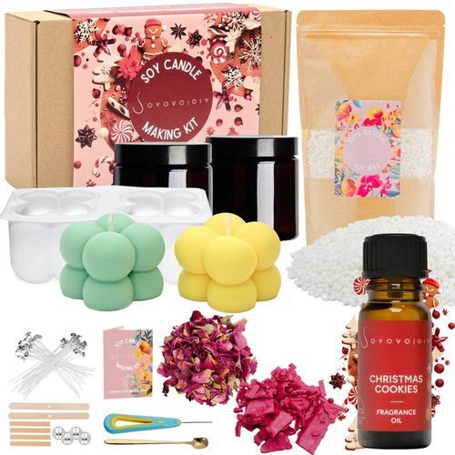 ZESTAW DO ROBIENIA ŚWIEC DIY WYROBU ŚWIECZEK SOJOWYCH 21w1 PREZENT na Arena.pl