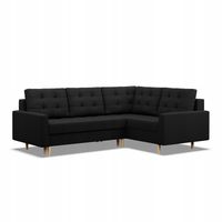 NAROŻNIK ELMA XL DUŻY Rogówka KANAPA Rozkładana BONEL CZARNY