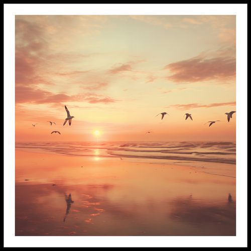 Plakat 90x90cm Spokojna Przystań na Arena.pl