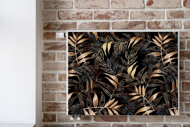Mata MAGNETYCZNA Na Kaloryfer Liście Natura Styl Glamour 120cm x 60cm zdjęcie 6