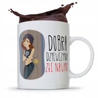 Kubek Śmieszny Zabawny Dobra Dziewczyna Złe Nawyki Z Nadrukiem Ze Zdjęciem