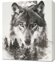 Obraz 60x70cm Wilczy Duch Lasu