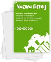 Ulotki A6 reklamowe firmowe 5000szt wiele różnych wzorów spzrątanie domów