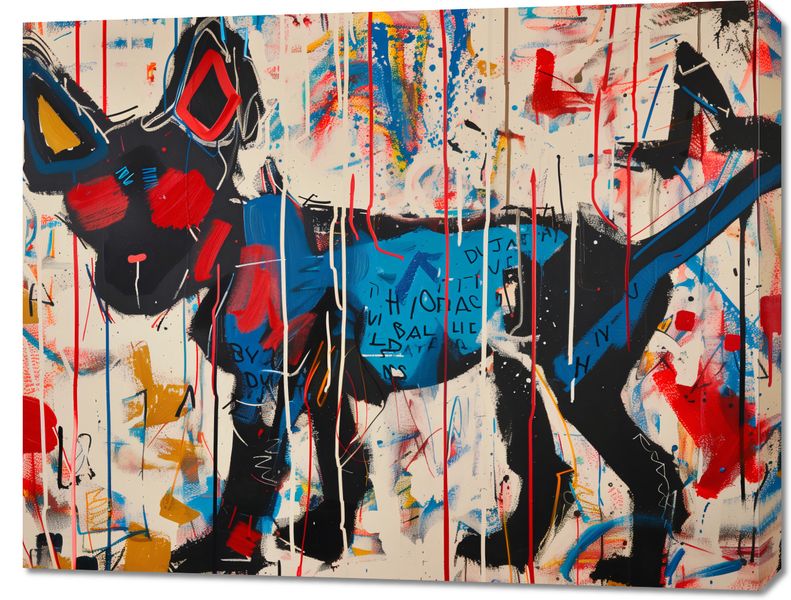 Obraz 90x70cm Miejski Pies zdjęcie 1