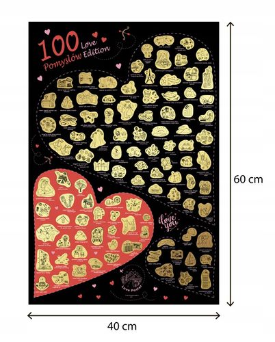 100 POMYSŁÓW - MAPA ZDRAPKA DLA DWOJGA - LOVE EDITION na Arena.pl