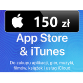App Store iTunes 150 zł Doładowanie Apple, iPhone