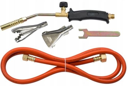 Palnik UNIWERSALNY do lutowania miedzi 3 dysze 17-22-40 mm + WĄŻ DREL na Arena.pl