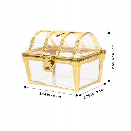 6 SZTUK PLASTIKOWE PUDEŁKO NA SKARBY SKRZYNIA SKARBÓW ETUI SKRZYNIA na Arena.pl