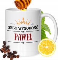 Kubek Dla Pawła Kolegi Przyjaciela Męża Z Nadrukiem Prezent Biały 330Ml