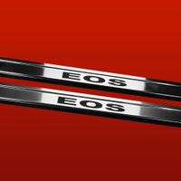 Listwa progowa VOLKSWAGEN EOS Stal nierdzewna 304 połysk z czarnymi literam