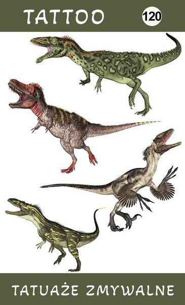 Tatuaże zmywalne Dinozaury zdjęcie 1