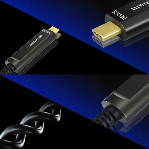 Kabel światłowodowy Huaham USB C do USB C USB 3.1, 10 Gb/s, do 50 stóp 10m na Arena.pl