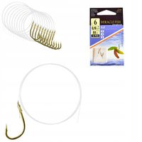 Haczyki WIĄZANE AJI Przypony GOTOWE 10 SZT r 6