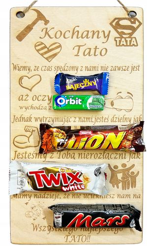 Słodki Dyplom na Dzień Ojca Taty prezent Upominek dla Najlepszego Taty! na Arena.pl