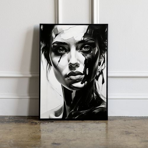 Plakat abstrakcja portret 29,7x42 cm A3 na Arena.pl