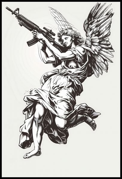 Plakat 68x101cm Anioł Wojny zdjęcie 2