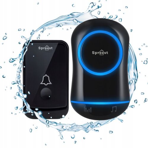 DZWONEK BEZPRZEWODOWY DO DRZWI DO FURTKI NA BATERIE WODOODPORNY 2 PRZYCISKI na Arena.pl