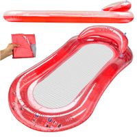 Materac Dmuchany Do Pływania Basenu Wodny Z Siatką Czerwony Bestway 43103