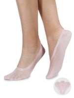 Skarpety stopki damskie laserowe z połyskiem różowe 3PAK 36-41 YOCLUB