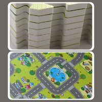 MATA EDUKACYJNA GRUBA 1cm 9szt PUZZLE PIANKOWE DLA DZIECI DROGA MIASTO