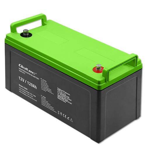 Qoltec Akumulator żelowy 12V 120Ah GEL na Arena.pl