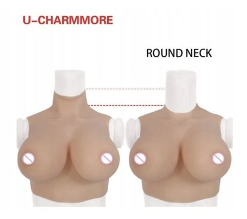 Silikonowe Piersi Bez Szyi, C, Bawełna Wypełnienie, Miękkie, Realistyczne na Arena.pl