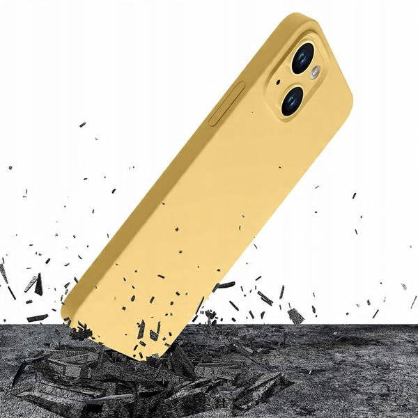Etui na Apple iPhone 15 Plus - 3mk HARDY Silicone MagCase Yellow zdjęcie 3