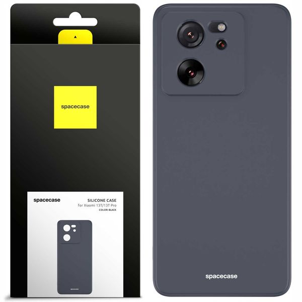 Spacecase Silicone Case Xiaomi 13T / 13T Pro black zdjęcie 1