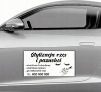 MAGNES na samochód MATA MAGNETYCZNA 30x60 STYLIZACJA RZĘS PAZNOKCI