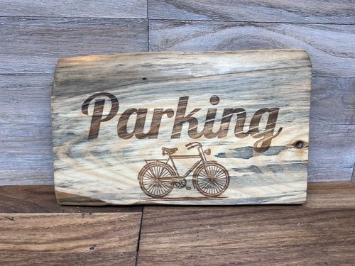 Drewniana tablica szyld PARKING na Arena.pl